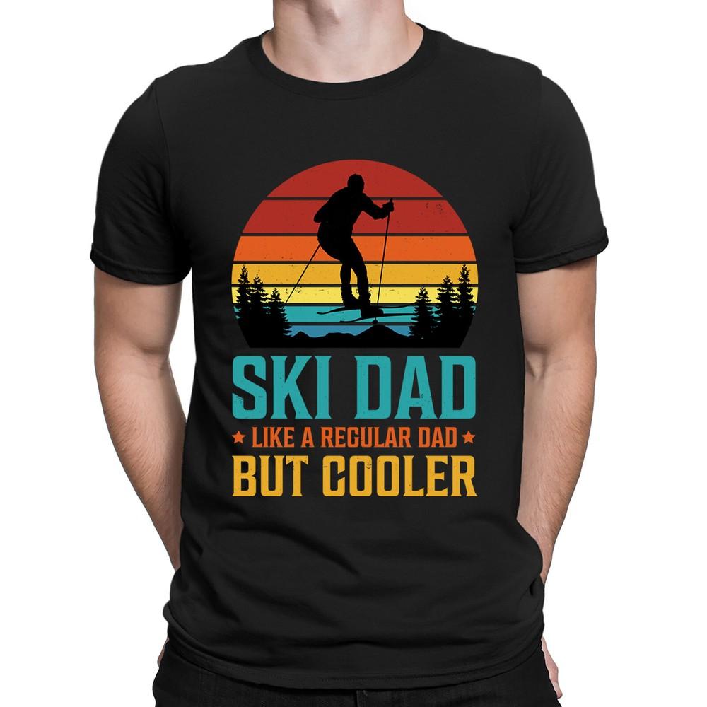 Ski Dad Like a Regular Dad But Cooler Funny Vintage Mens TShirts Tee Top #BAL Unisex T-Shirt