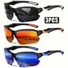 3 шт., спортивные поляризованные модные солнцезащитные очки для мужчин и женщин, очки для велоспорта, бега, рыбалки, легкие уличные очки