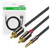 Ugreen Av116 3.5Mm Jack To 2Rca Cable (Cinch) 3M (Black)