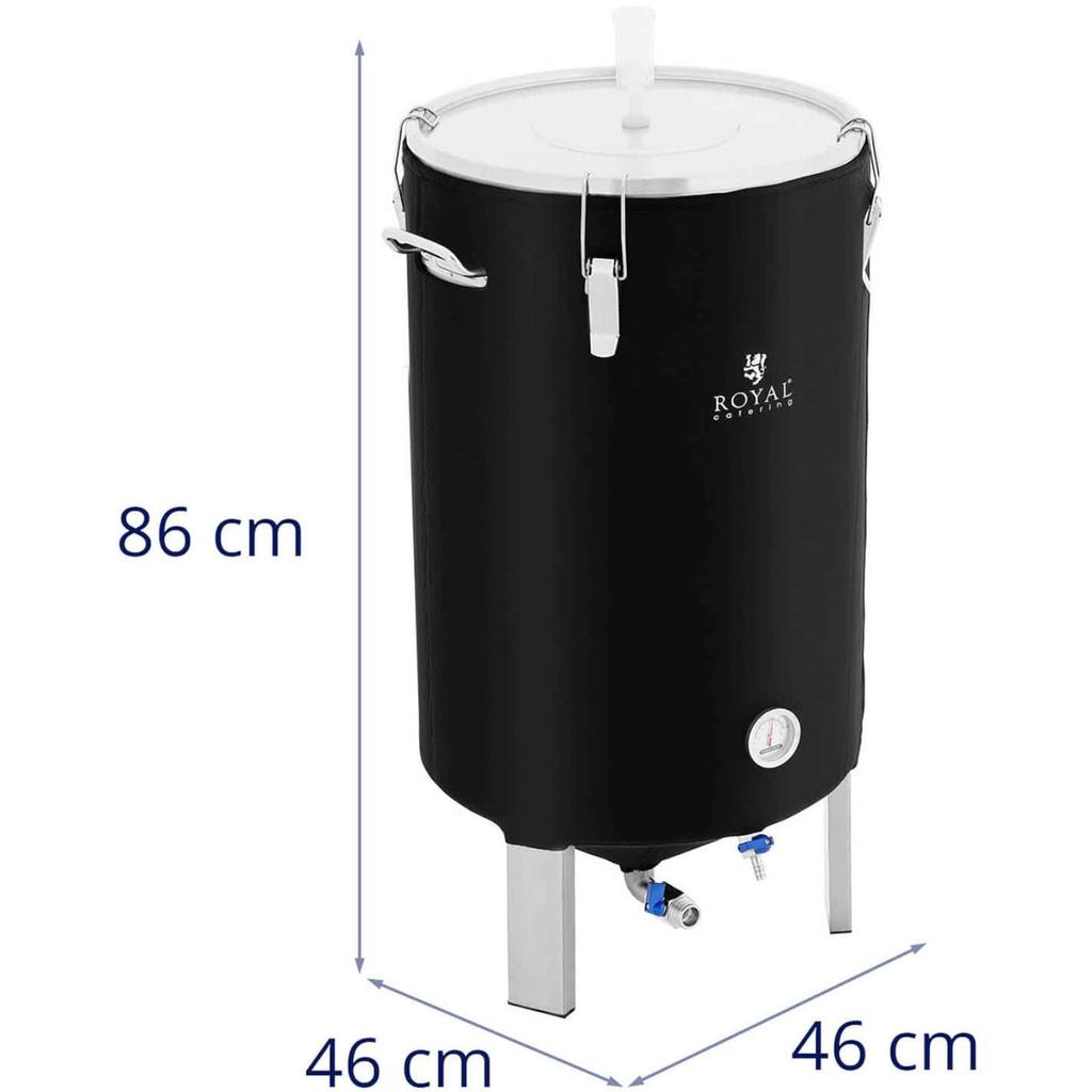Container fermentation boiler fermenter for beer wine with insulation 040C 70 l