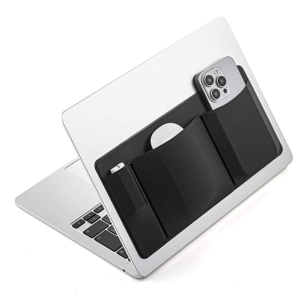 Sanwa Direct Карман для гаджетов ноутбука, КПК, Клейкое хранилище и Чехол, Мышь, Кабели, Аксессуары, 1 шт., 200-INPK1BK
