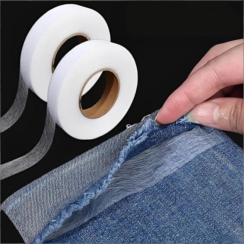 Самоклеящаяся лента для подгибки брюк, утюг, DIY, для джинсовой одежды, укорачивание длины, для шляп, одежды, термоплавкая двусторонняя лента, швейный инструмент