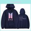 Худи свитшот K-pop BTS Bangtan Boys Love Yourself Her из хлопка, повседневный и спортивный стиль