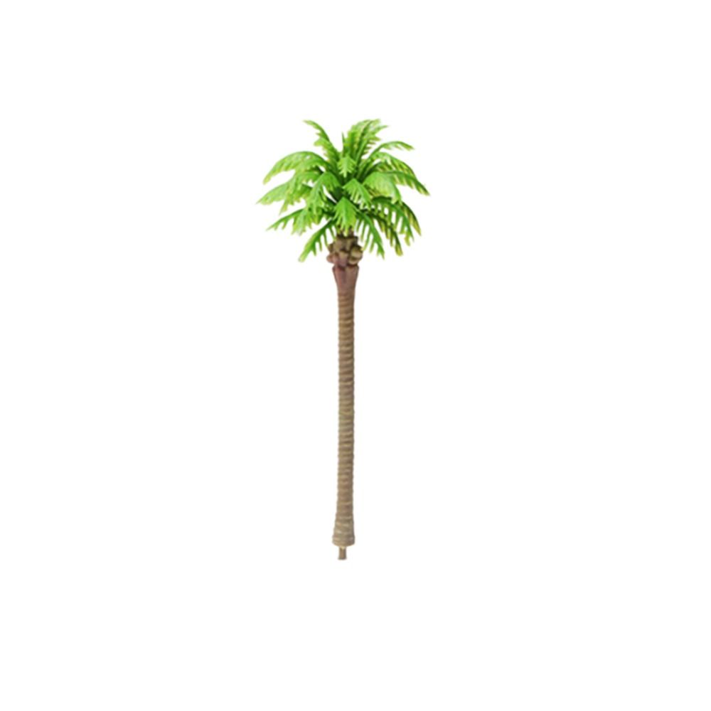 5Pcs Stereoscopic Coconut Palm Tree Miniature Plastic Coconut Micr Landscape  Desktop Decoration