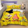 Spongebob Friends Adventure Print 3Pcs Bedding Setduvet Cover With 2 Bedropillowcase Home Birthday Gift
