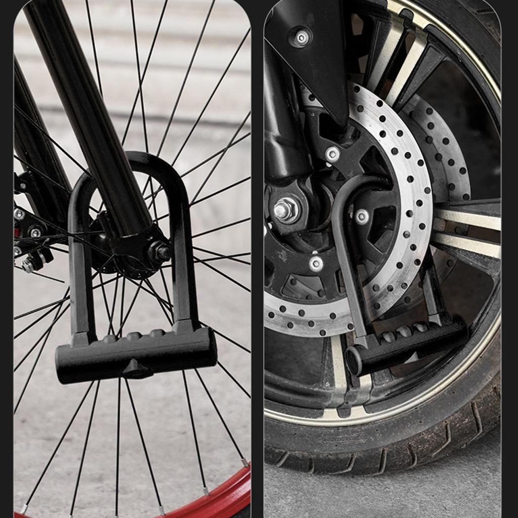 Motorbike U Lock Professional Safety Prevents Theft Steel Body Thickened Firm Portable Scooter Lock