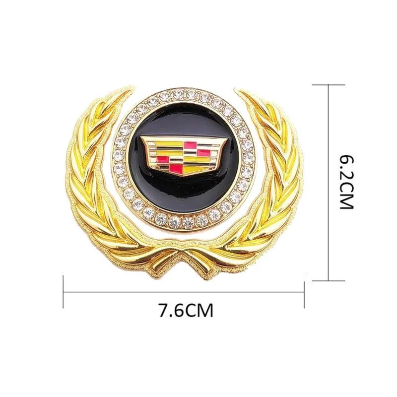 For Toyota Land Metal for Cadillac ATS BLS CT4 CT6 CTS ESCALADE STS XLR XT5 XTS SLS Car Body Side Window Ear of Wheat Emblem Sticker Accessories