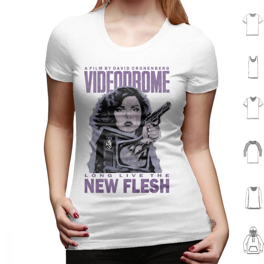 Videodrome Long Live The New Flesh T Shirt Men Women Kids 6xl Videodrome Horror David Cronenberg Movie Vhs Cronenberg 80s Sci