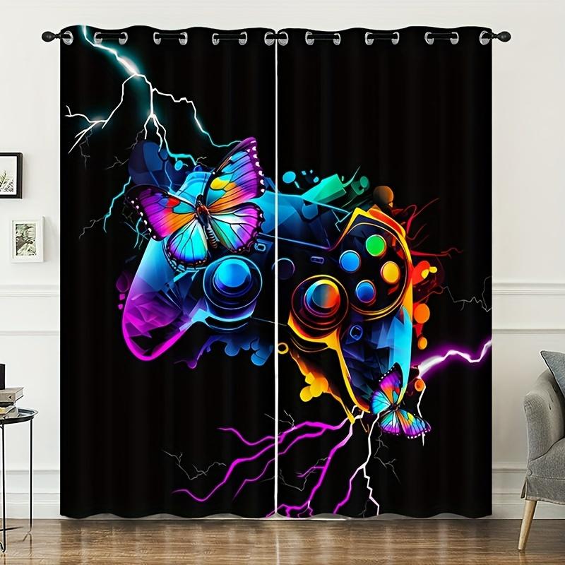 Мультяшная Игра Геймер Геймпад Контроллер Игрок Оконные Шторы Для Детской Спальни Гостиной Ванной Комнаты Кухни Двери Холла Домашний Декор