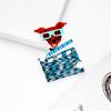 Blucome Lovely Cartoon Acrylic Dog Brooch for Women Men Bag Suit Pins New Year Gift