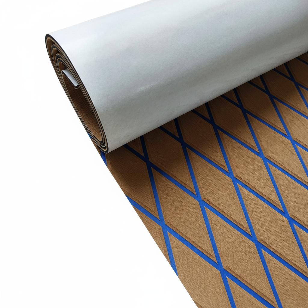 1900*350*6mm Engraved Diamond Pattern EVA Foam Boat Decking Sheet Mat for Kayak Anti-slip Pad Marine Accessories Flooring Mat