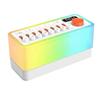 White Noise Sleep Sound Machine with 8 Nature Sounds, Portable Bluetooth Speaker, 12 Colors Night Li Edition C