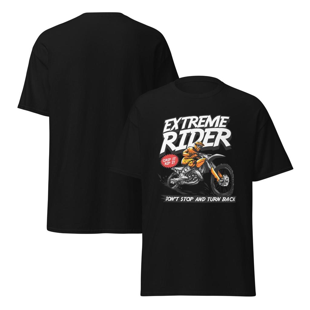 Extreme Rider Dirt Bike Graphic T-Shirt Design T-shirt
