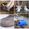 Rain Shoe Cover EU Waterproof Anti Slip Shoe Cover Rain Boots Outdoor Sports Shoes Accessories Durable Rubber Shoe Covers Reusable Boot Cover Hiking