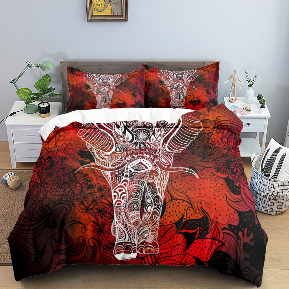 Богемное постельное белье, односпальная кровать, двуспальная кровать, полноразмерная наволочка с принтом мантры и пододеяльник, 2/3 комплекта семейного постельного белья для спальни