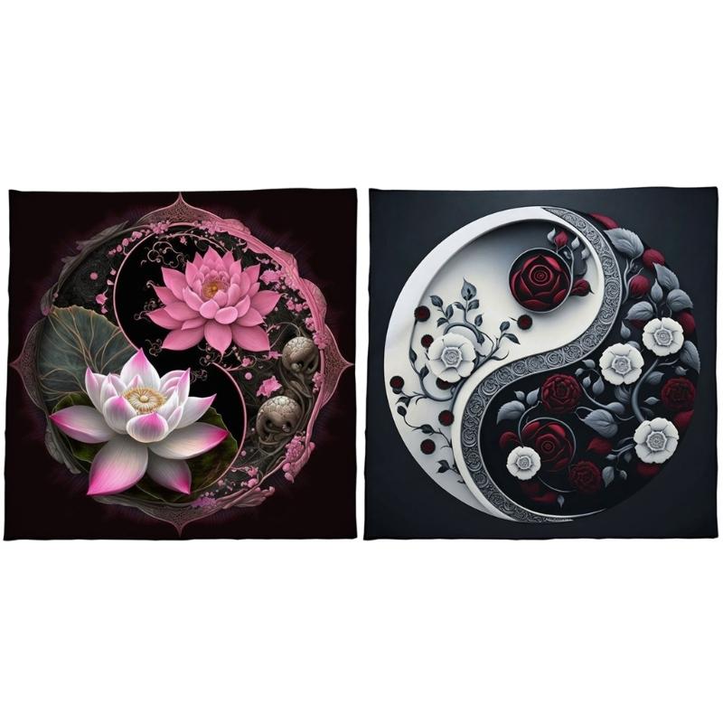 Скатерть для гаданий Цветок Тайцзи Астрология Таро Скатерть для алтарей