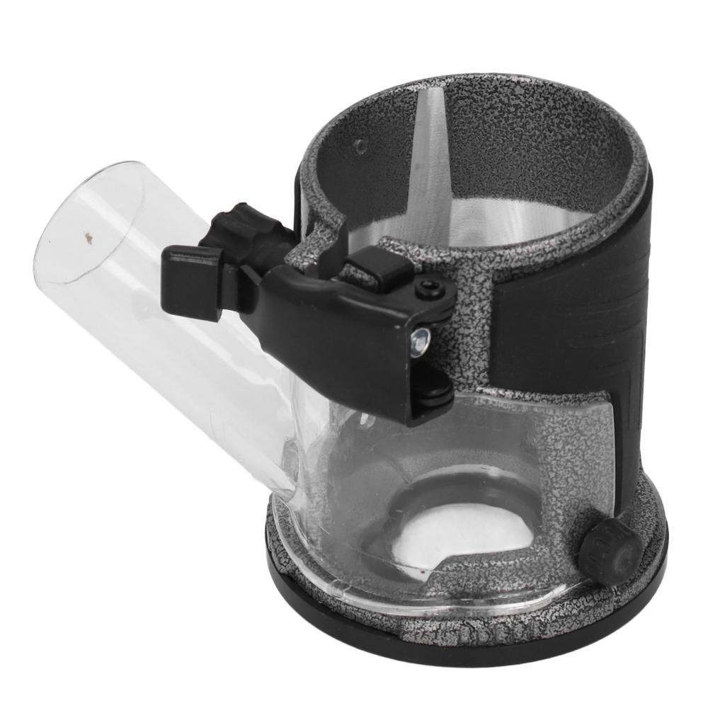 Trimming Machine Base Adjustable Aluminum Alloy Plunge Router Base with Dust Collection Cover