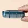 Portable Mini Pill Organizer Box - Daily Meal Pill Splitter Box,On-the-Go Medicine Divider, Weekly Travel Pill Case,medicine box