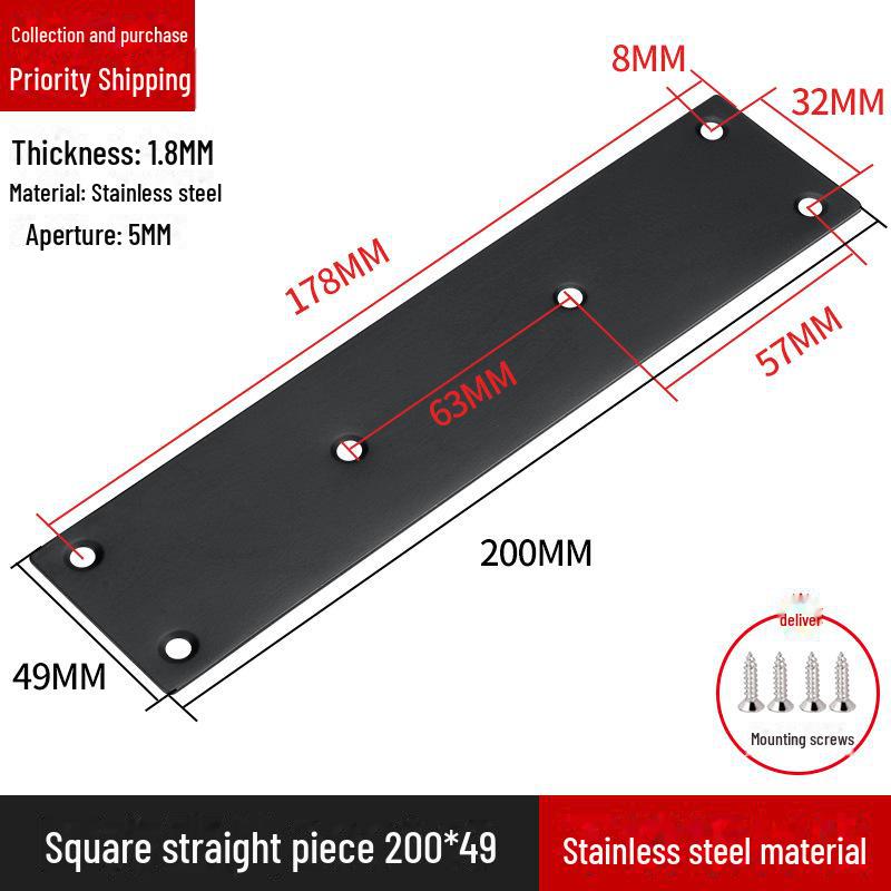 Кронштейн для полок L-образной формы из нержавеющей стали, соединитель под прямым углом 90 градусов