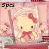 Sanrio 5 шт. Обнимающая HelloKitty Тетрадь Красивая Девочка Сердце Милая Жесткая Обложка Цветные Страницы Тетрадь A5 Учебные Канцелярские Товары Подарок Офисный Журнал Дневник заметка