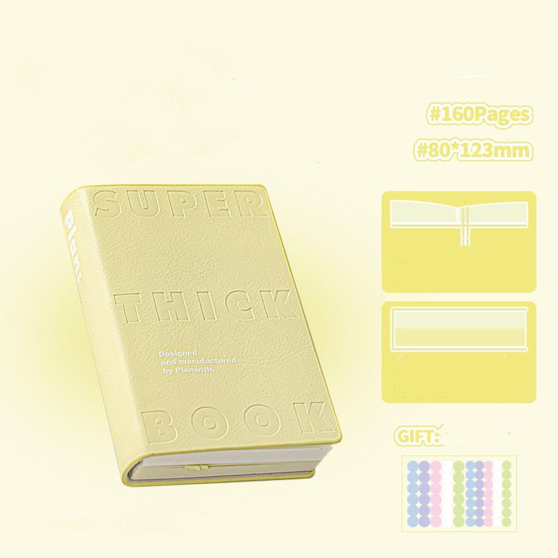 Macarone PU кожаный карманный ежедневник блокнот список дел блокнот цветная пустая страница школьные принадлежности обратно в школу