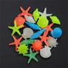 10Pcs Portable Conch Sea Shells Aquarium Fish Tank Decor Universal Glow In The Dark Luminous Stone