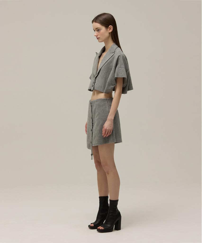 MMAM Sleeveless Crop Coat