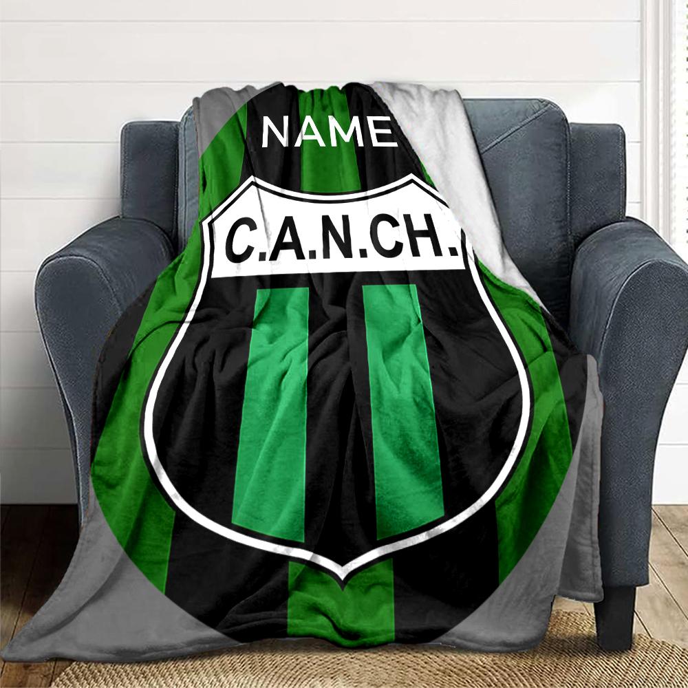 Custom Name "CAN CH Emblem Design" blanket for Couch & Bed, Plush Cozy Fuzzy Blanket Super Soft & Warm Blankets for Fall and Winter. 0908251