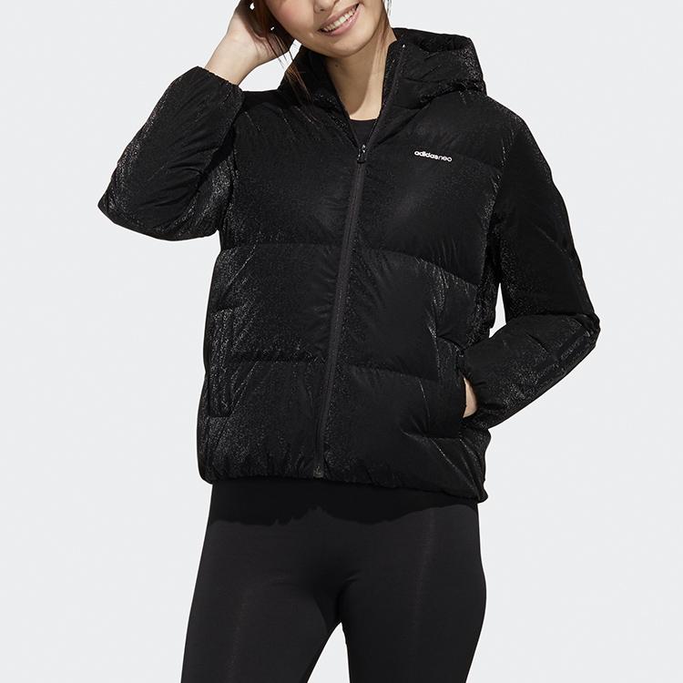 Adidas Neo Sports Casual Down Jacket Women Jackets Black GJ8820