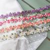1Yards Floral Lace Ribbon Trim Colorful Embroidery Lace Applique Sewing Lace for Craft Dress Wedding Decoration