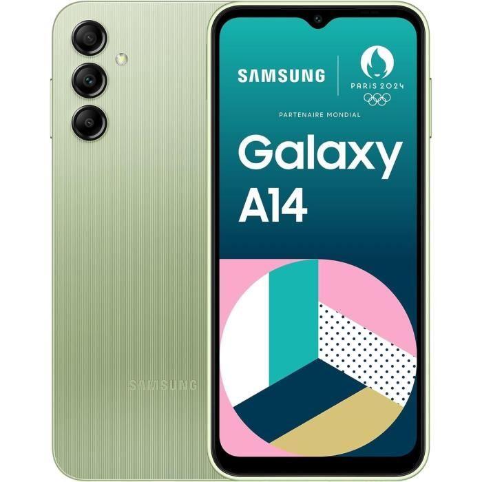 Smartphone - SAMSUNG - Galaxy A14 - 128Go - 4Go RAM - Vert - 50MP Triple Caméra - Very good condition
