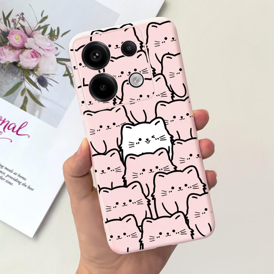 For Poco X6 Pro Case X6Pro Bumper TPU Silicone Soft Shockproof Back Cover for Xiaomi Poco X6 Pro Case Funda Jelly Fashion Print