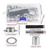 100 шт. 12 мм металлическая пряжка Air Eyelet Corns Tarpaulin Ring Buckle Copper eyelet 3 установочных инструмента 1 набор с коробкой