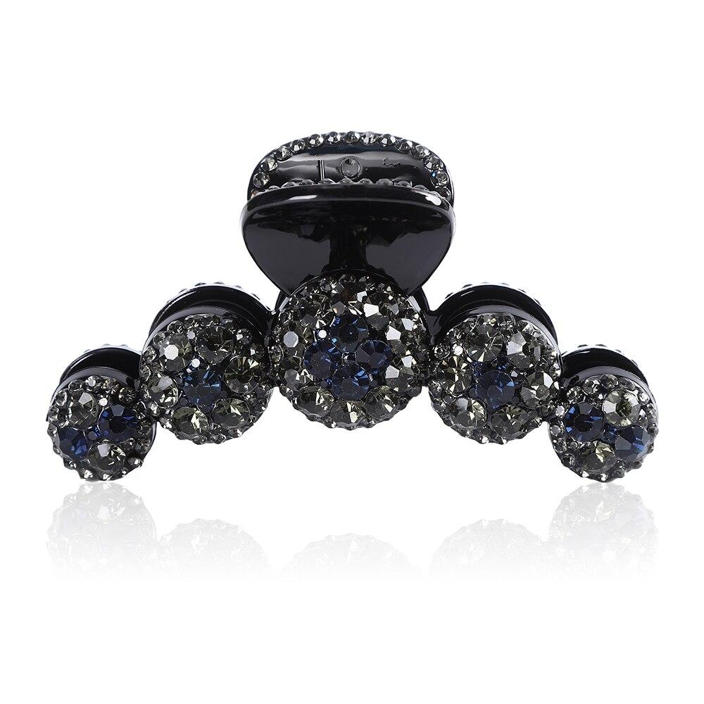 Women Big Rhinestone Hair Claws Crab Hairpins Crystal Hair Clips Barrettes Ponytail Hair Accessories