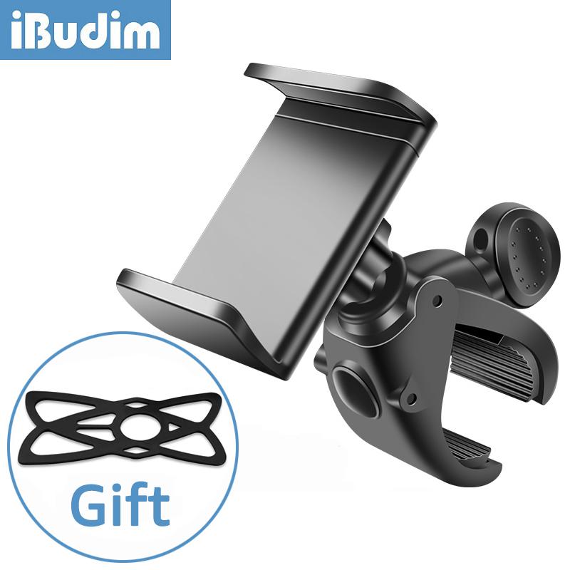 IBudim Вращающийся на 360° держатель для велосипедного телефона, держатель для мобильного телефона для мотоцикла, универсальная подставка для велосипеда, крепление на руль