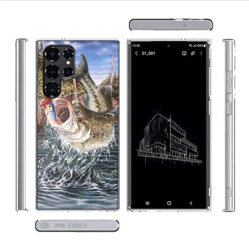 Fishing Gear Fish Cases Phone Case for Samsung Galaxy S26 Ultra S25 Edge S24 S23 FE S21 Plus S20 S22 S10 Cover TPU Capa Shell Sh