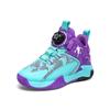 Boys' Sports Shoes  Fall New Children's Shoes Rotating Button Basketball Shoes Net Top Student Non-slip Running Shoes