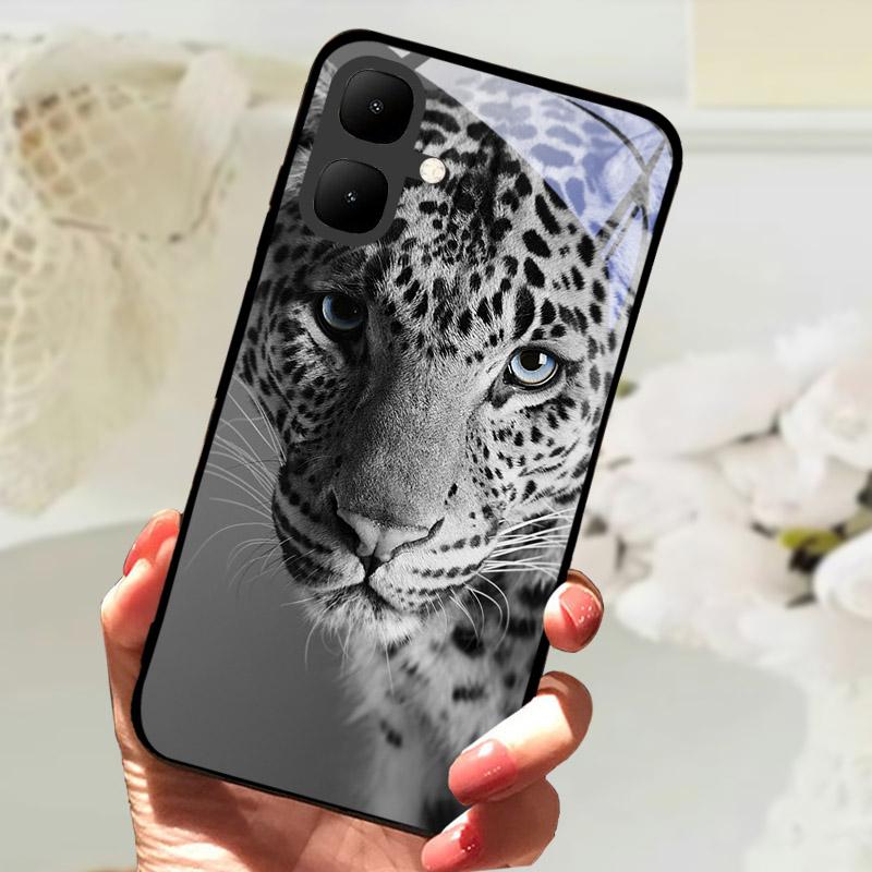 Чехол для телефона Infinix Smart 10 Ударопрочные чехлы Закаленное стекло Задняя крышка Для Tecno Pop 10 KM4 Smart10 X6725 Защита камеры