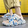 Fashion Men Thick Platform Slippers Fashion Beach Sandals Man Slipper Anti-Slip Sandals Flip Flops Male Casual Indoor Dual-purpose Shoes