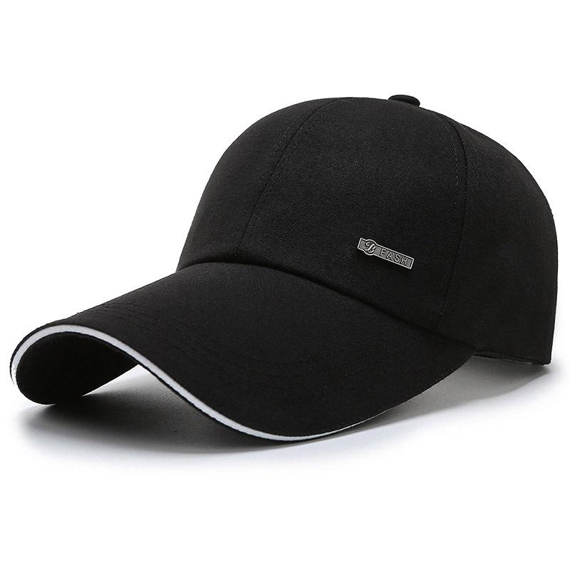 Hat Men's Spring and Autumn Outdoor Baseball Cap Canvas Casual Versatile Fishing Shade Sun Protection Simple Cap