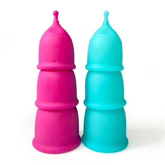 Menstrual Cup Foldable Washable Leakproof Silicone Lady Women Menstrual Period Cup for Vacation