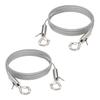 Picture Hanging Wire Set with Adjustable Lengths of 1m and 2m Featuring Small and Large Hook for Art and Mirrors Display
