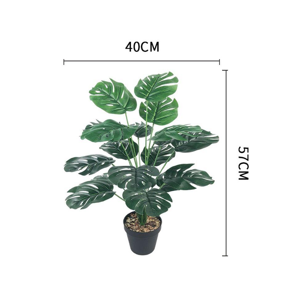 Большие искусственные тропические пальмовые ветви Искусственные растения Украшение для рабочего стола в офисе