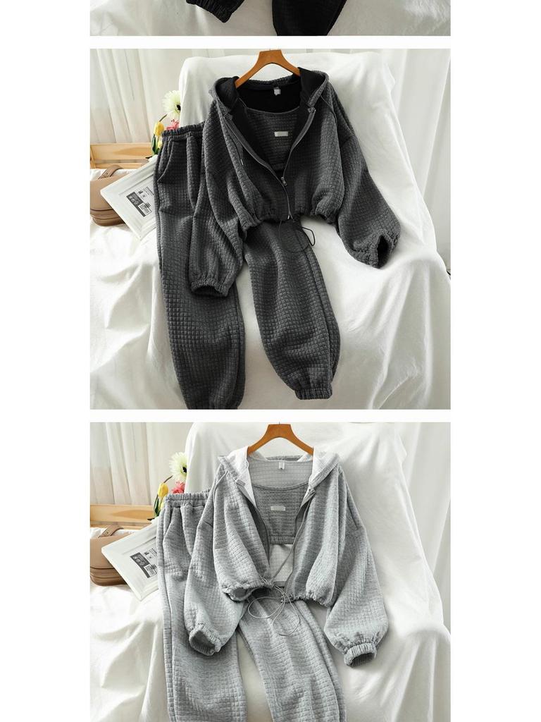 Women's Retro 2024 Plus Size Casual Sport Set – Jacket & Joggers