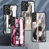 Magnetic Radio Tape Cassette Glass Case For Samsung Galaxy S22 S20 FE S21 Plus Phone Cover S10 5G S9 Note 20 Ultra 10 Lite Shell