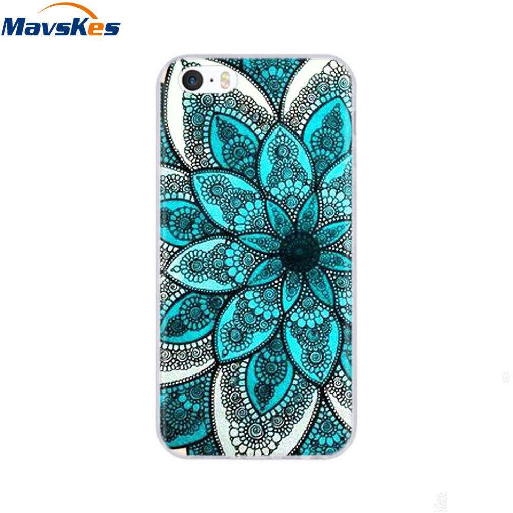 Мягкий чехол из ТПУ для iPhone 4 4s 5 5s SE 6 6s милый мультяшный кот цветок модный силиконовый чехол-бампер для телефона полная защита