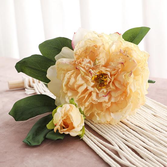 Искусственные растения, реалистичные многоразовые легкие практичные свадебные букеты с пионами, центральные композиции, декор для гостиной