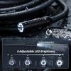 1080P Industrial Endoscope Camera 4.3 Inch IPS Single Lens Pipe Car Inspection Camera with 8mm IP67 Waterproof 8 LEDs