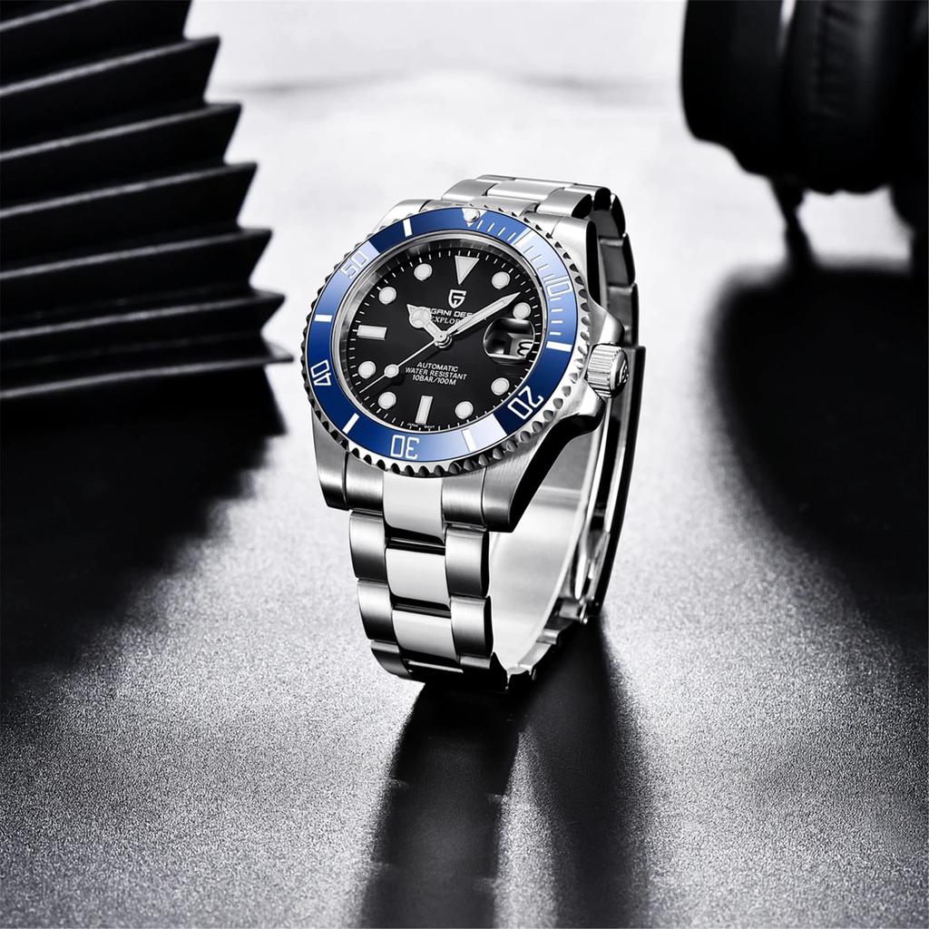 Pagani Design Watch Made In Japan SEIKO NH35 Movement Submariner Divers Automatic Mechanical Case with Waterproof Ceramic Bezel Business Work Dress
