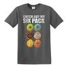 Funny check out my six pack tshirt gym novelty gift donuts party tshirt tee